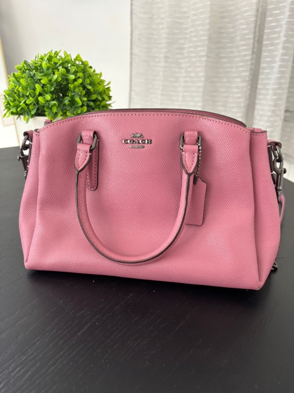 Pink Pink Satchel Handbag- Stylish, compact & Elegant ( Coach Style)